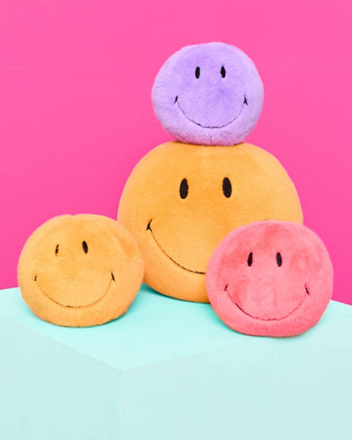 Plush Smiley ECO Fuzzy Yellow 5", photo 4 of 5