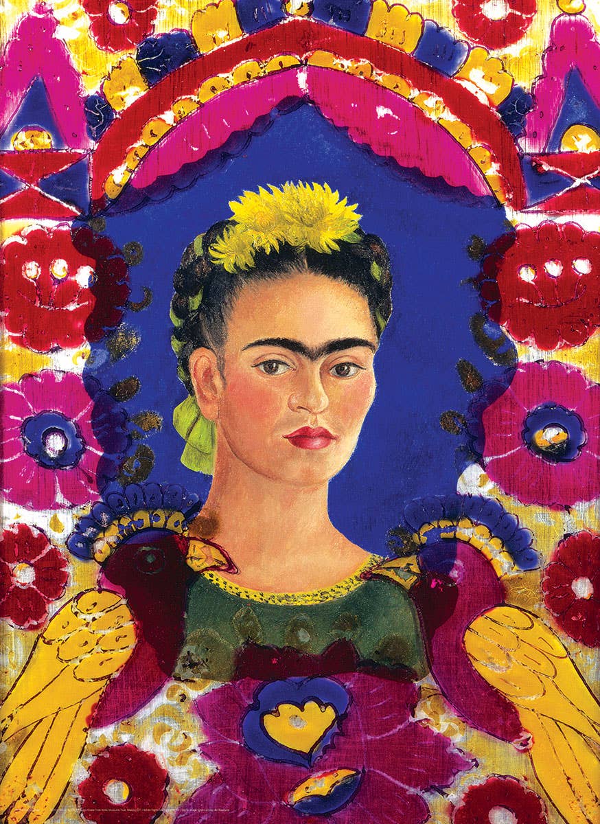 Frida Kahlo - Self Portrait The Frame 1000pc Puzzle, photo 2 of 3
