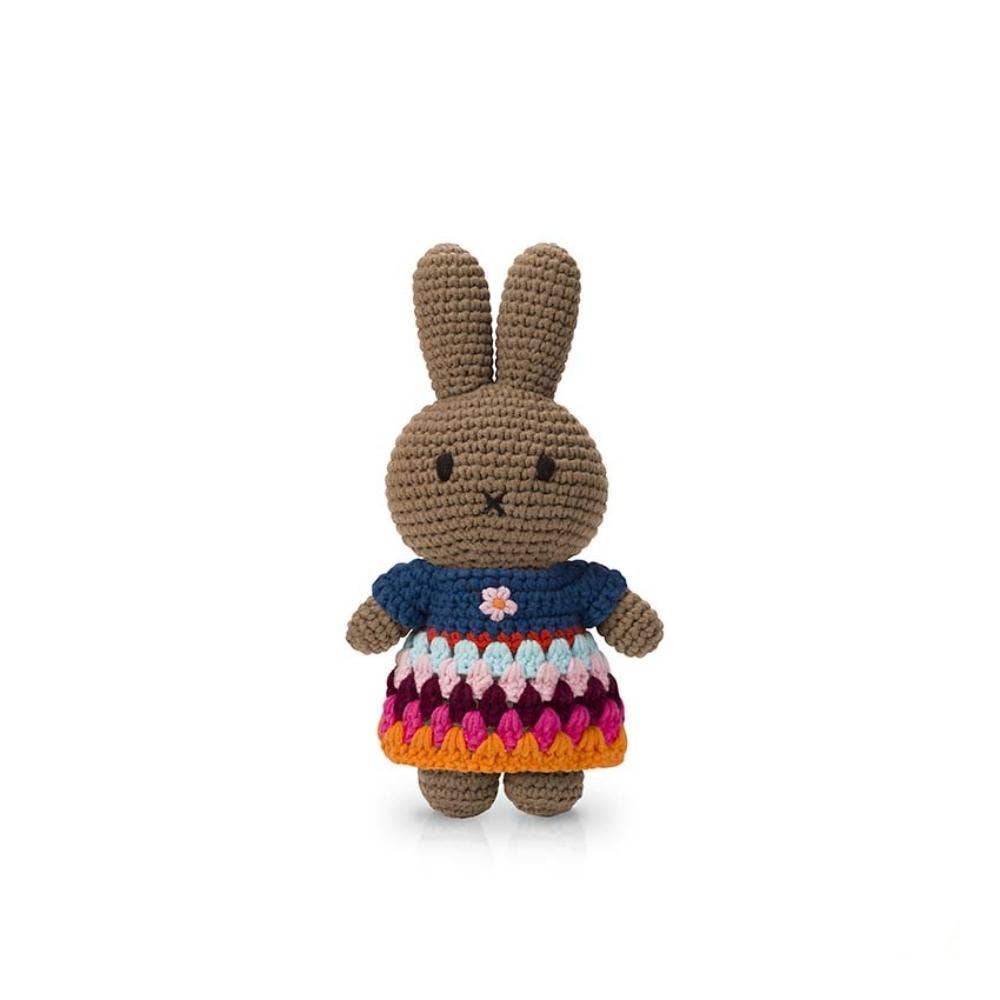 Just Dutch Handmade Crocheted Stuffed Toy - Melanie Rainbow: Blue, photo 4 of 5