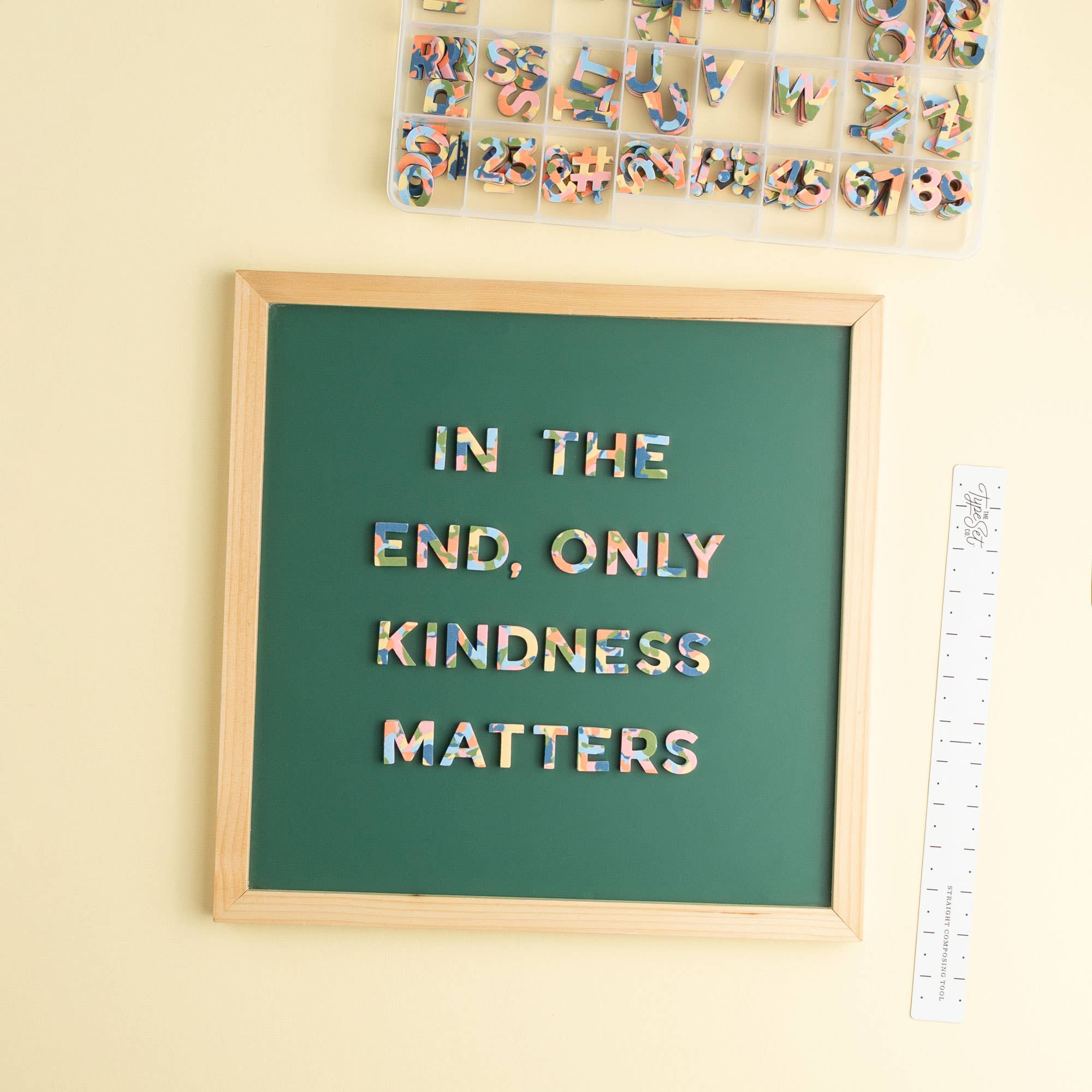 1" 200pc Confetti Mod Magnetic Letters, photo 3 of 4