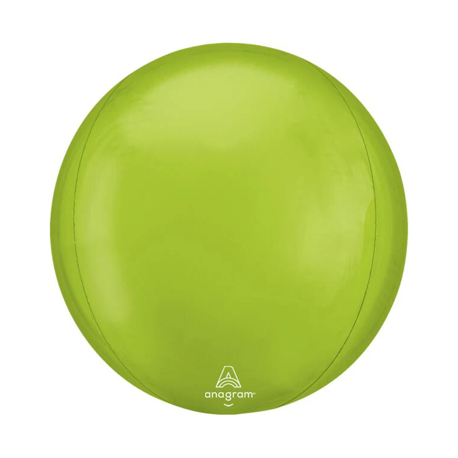 16in Vibrant Green Orbz Balloon