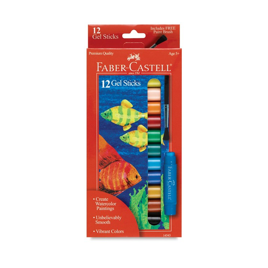 Gel Sticks with Brush 12-pack