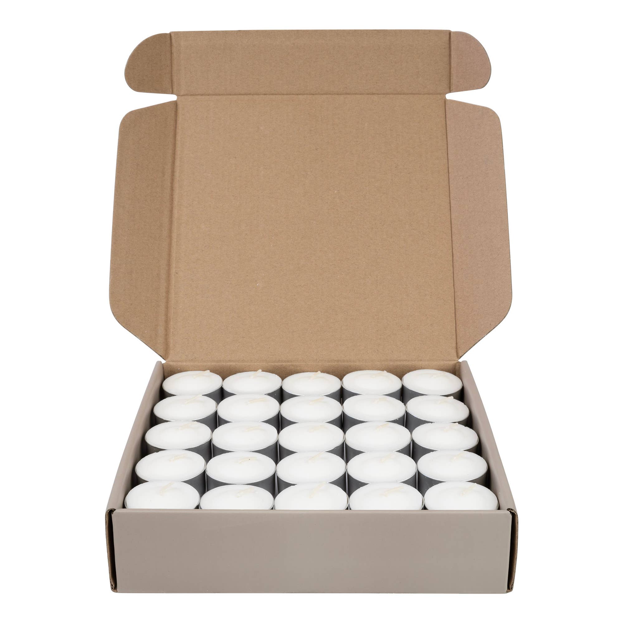 Unfragranced Tealight Candles - 50pc Box, photo 3 of 5