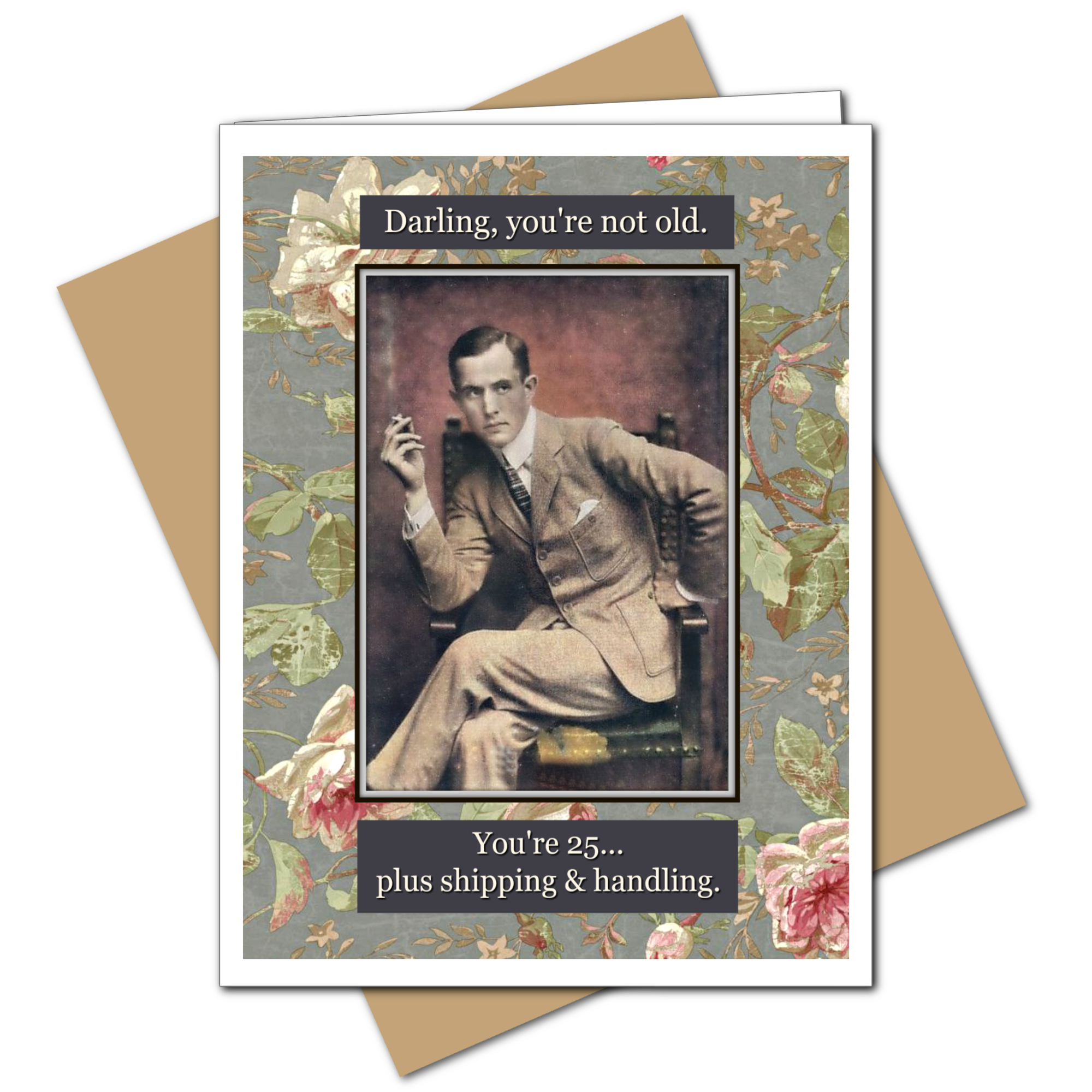 Umlaut Brooklyn Shipping & Handling - Male Birthday Greeting Card, photo 2 of 3