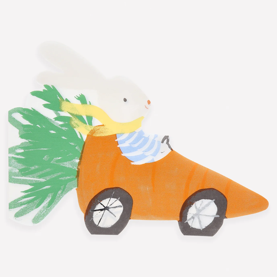 Meri Meri Racing Car Bunny Napkins