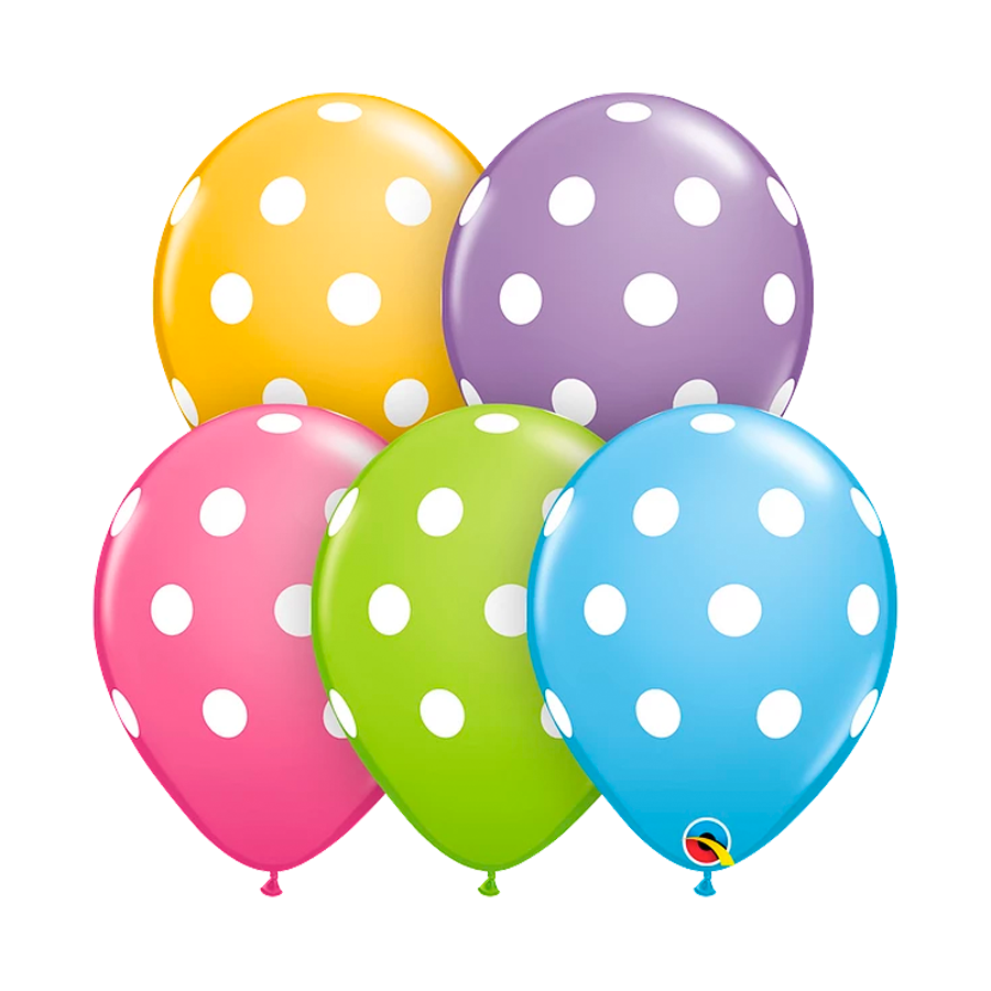 11in Polka Dot Latex Balloons, photo 1 of 6