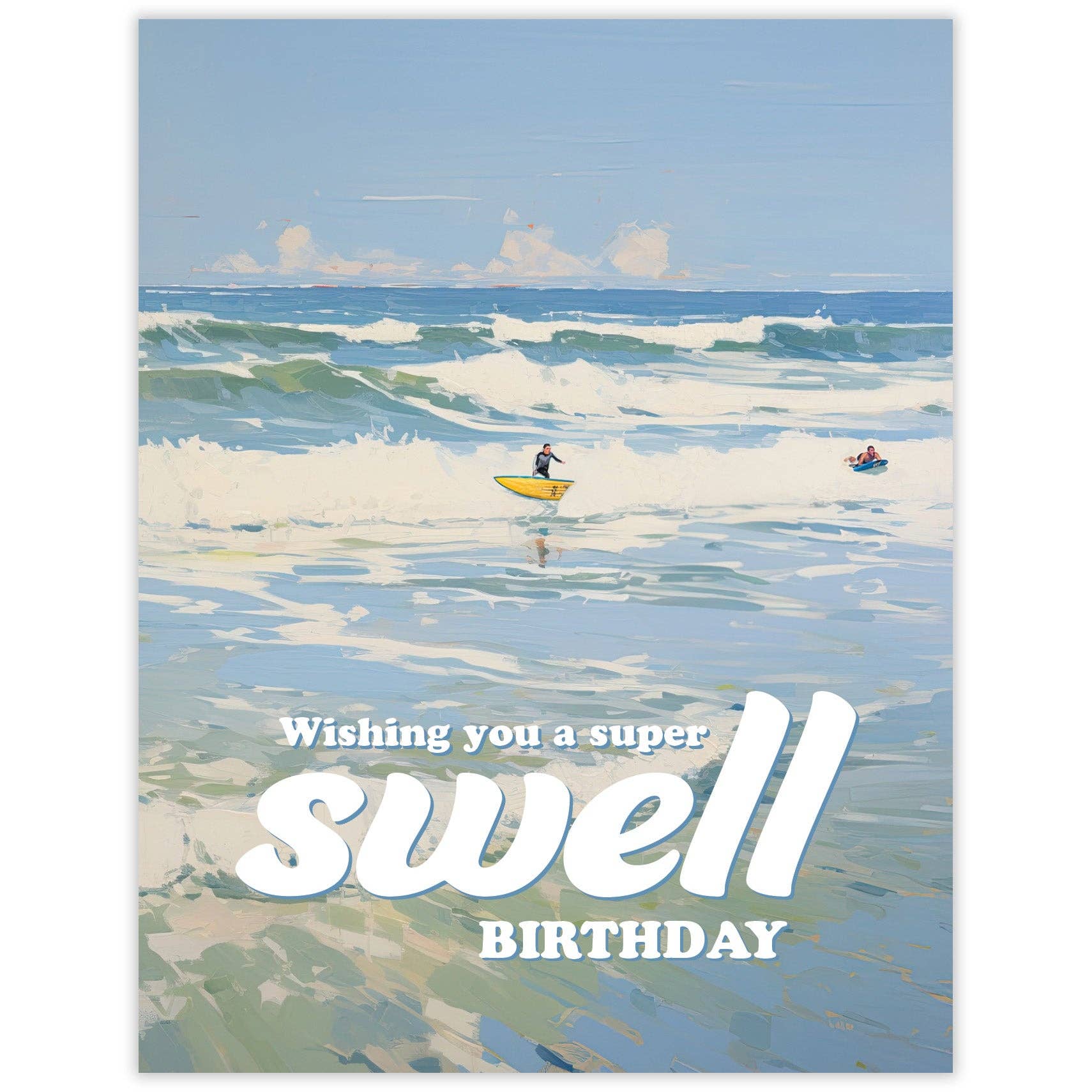 Waterknot Swell Birthday - Recycled Birthday Card, photo 1 of 3