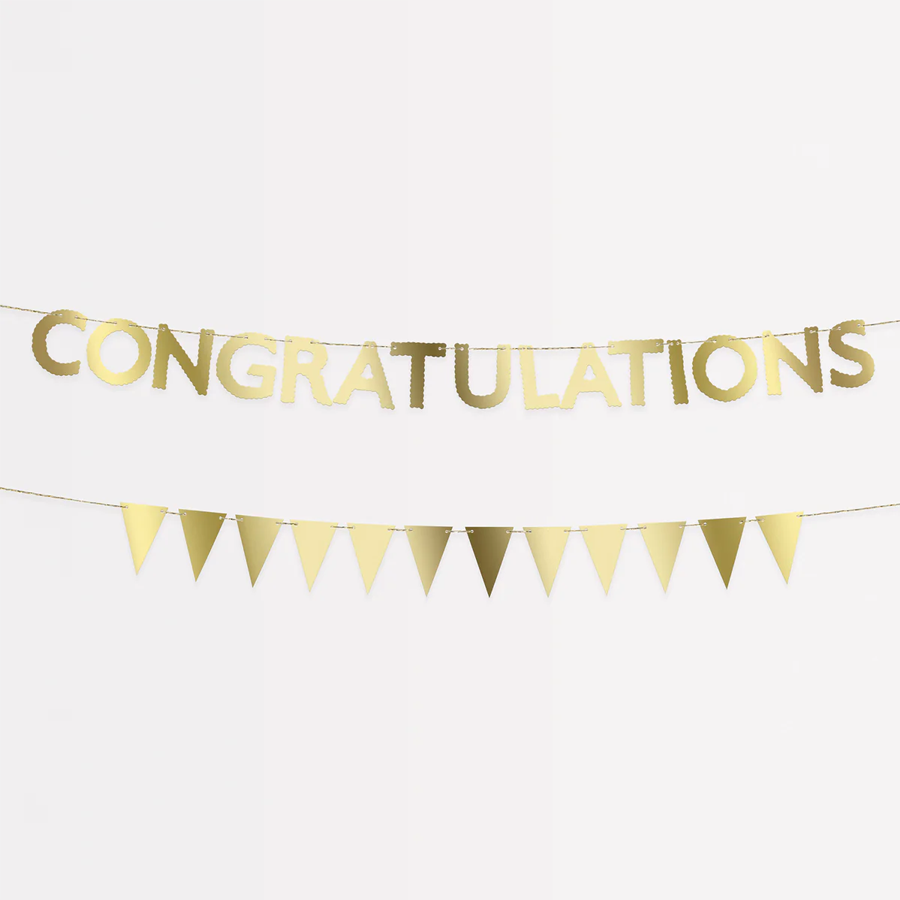 Meri Meri Congratulations Mini Matchbox Garlands - Set of 2