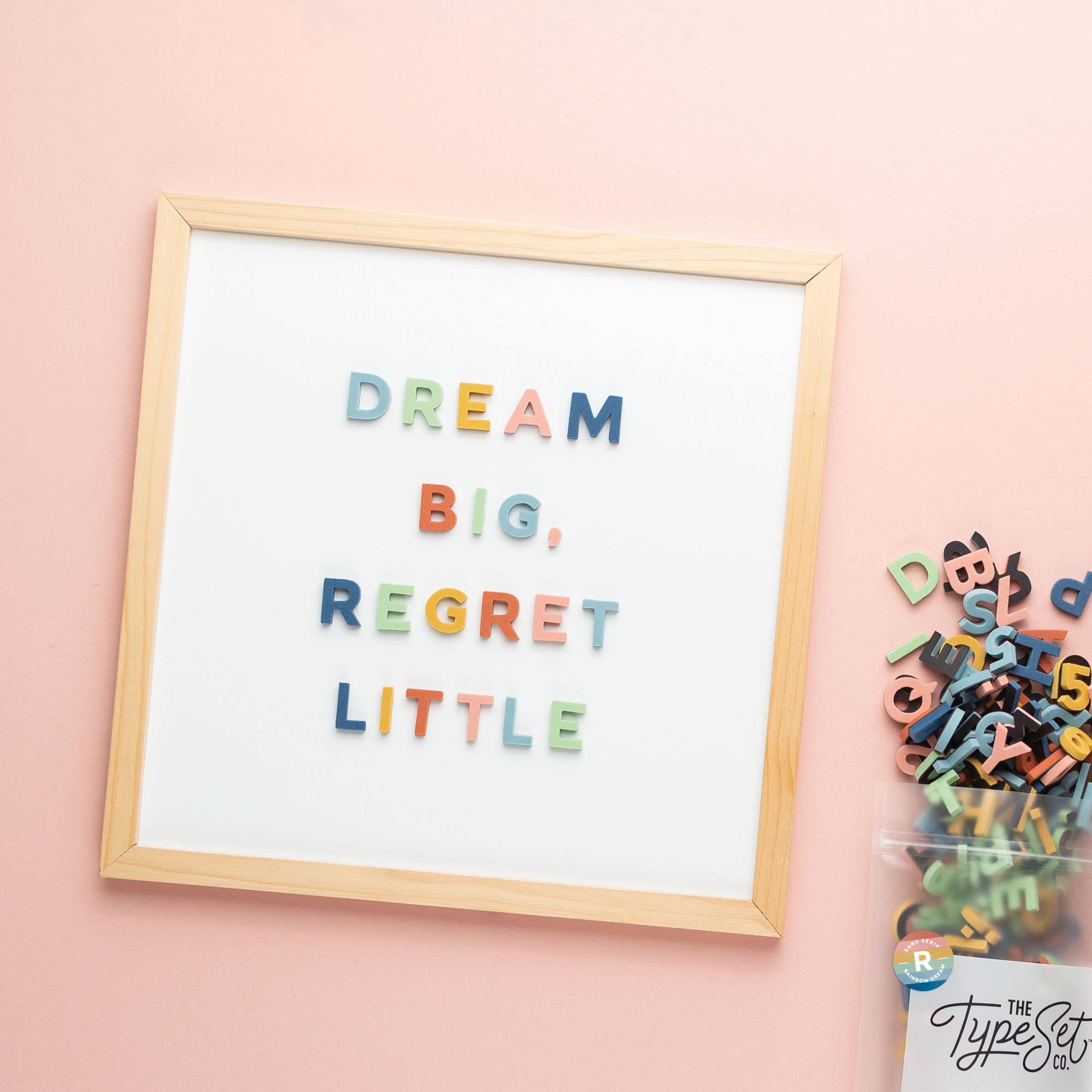 1" 200pc Rainbow Dream Magnetic Letters, photo 7 of 8