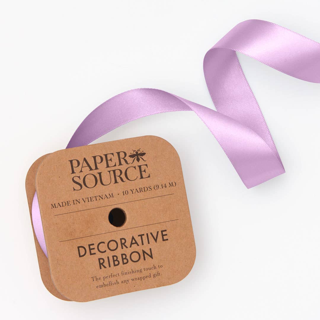 Satin Ribbon 1" Width: Light Orchid, photo 1 of 8