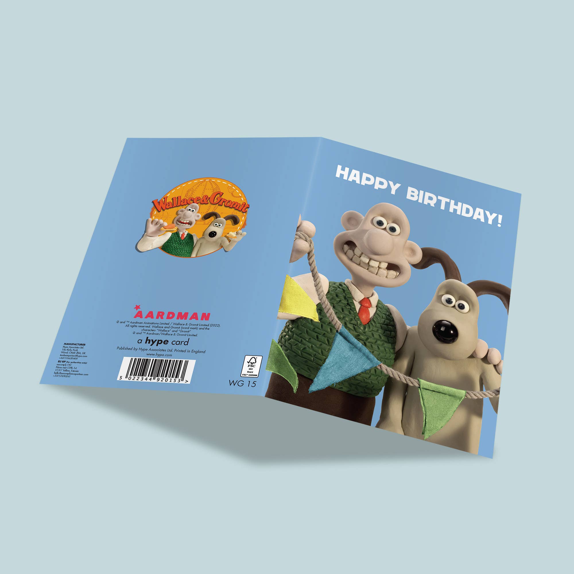 Birthday Card | Wallace and Gromit | Happy Birthday Blue, photo 2 of 2