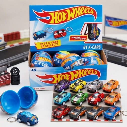 Hot Wheels Pull-Back Car Mystery Keychain Collection, photo 2 of 6