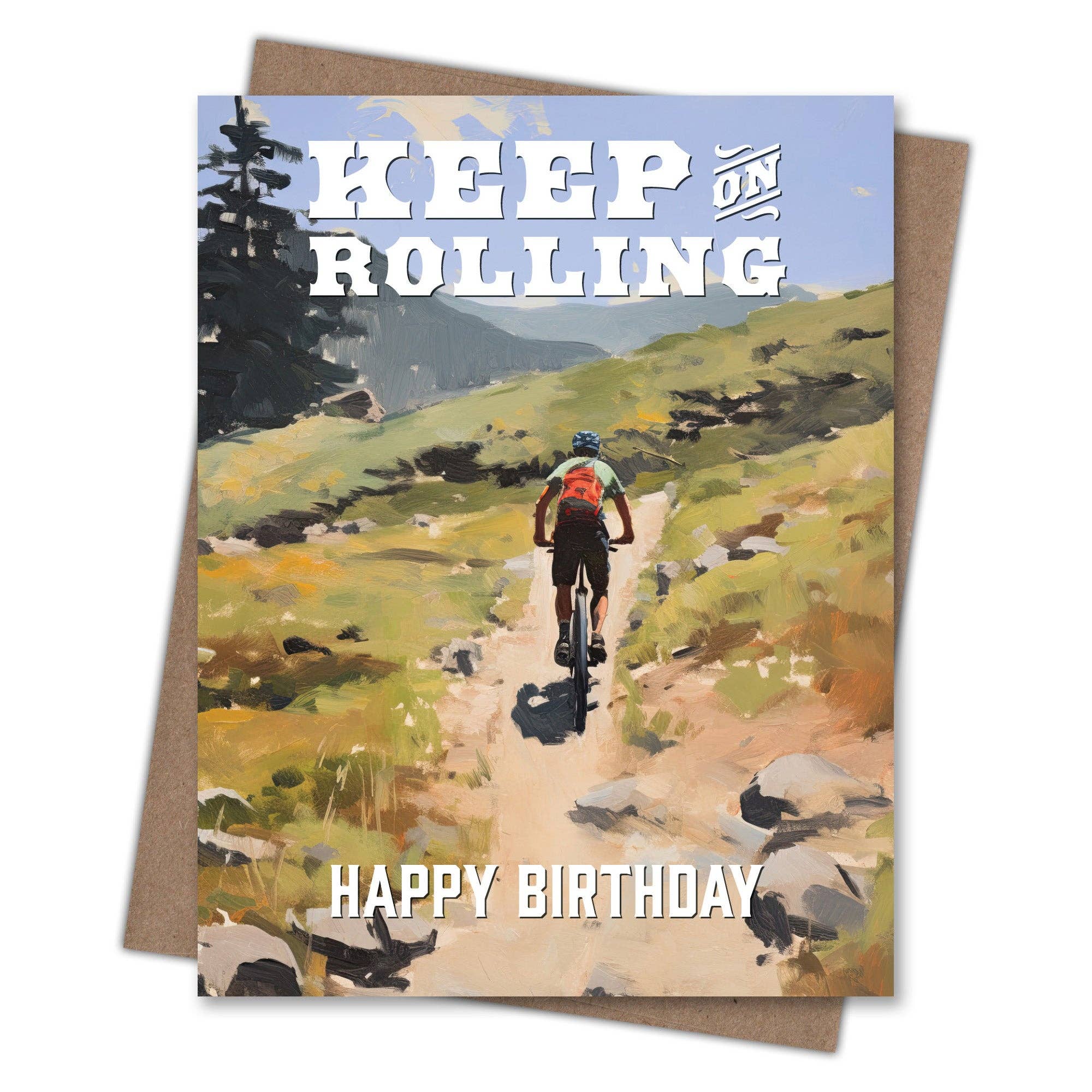 Waterknot Keep on Rolling - Recycled Birthday Card, photo 2 of 3