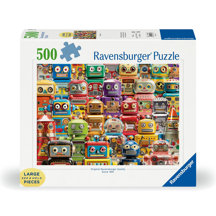 Ravensburger Retro Robots 500 Piece Puzzle