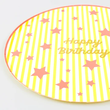 Bright Star Happy Birthday Dinner Plates, photo 3 of 5