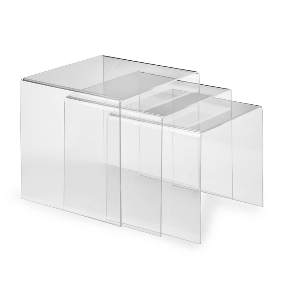 Clear Acrylic Risers: 7" 8" 9" Set, photo 4 of 5
