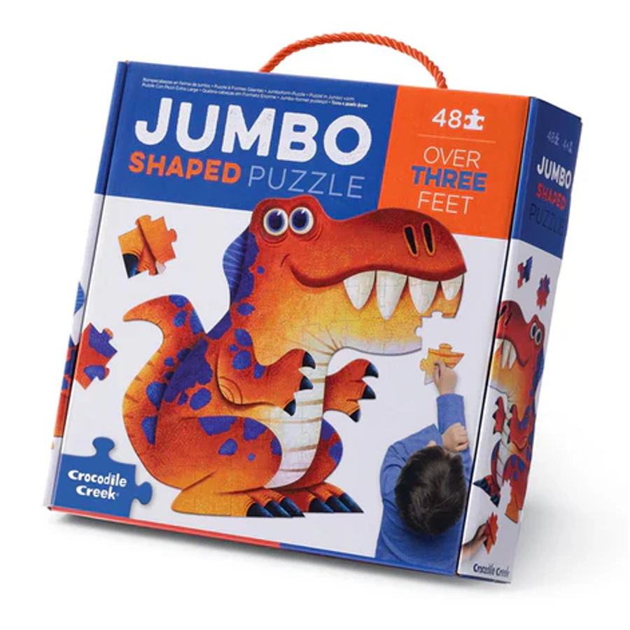 Crocodile Creek Jumbo Shaped Puzzle - Dinosaur
