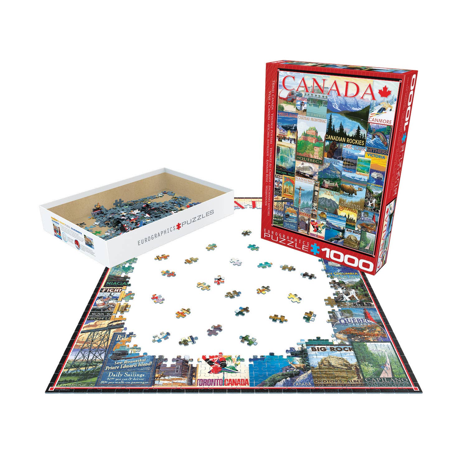 Travel Canada Vintage Posters 1000pc Puzzle, photo 3 of 3