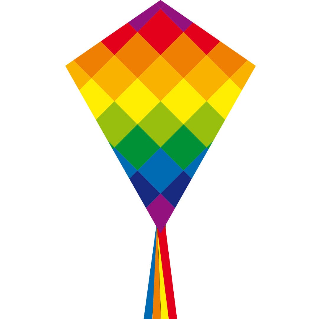 Ecoline Eddy Rainbow Patchwork Kite 28", photo 1 of 3