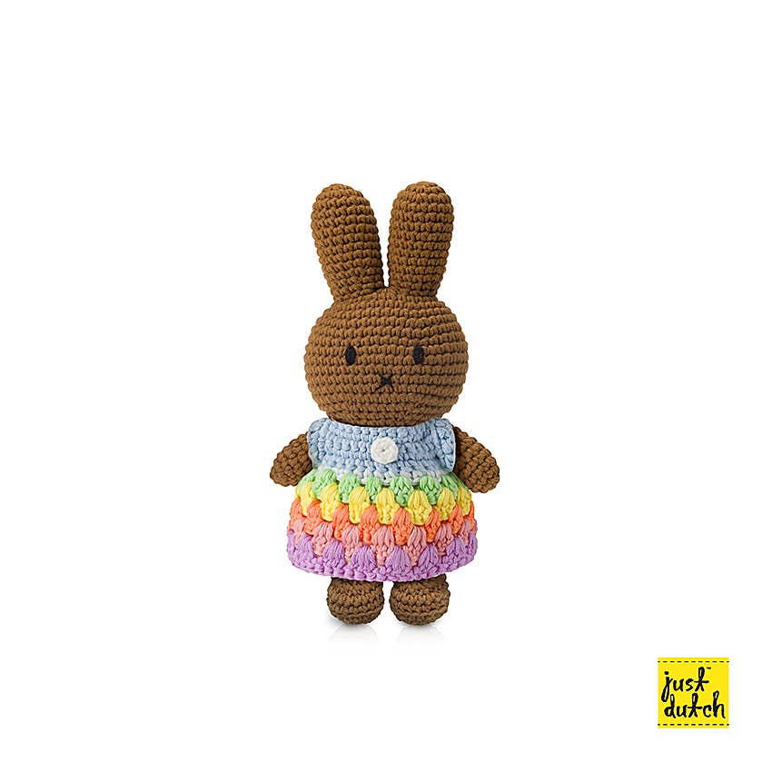 Just Dutch Handmade Crocheted Stuffed Toy - Melanie Rainbow: Blue, photo 2 of 5