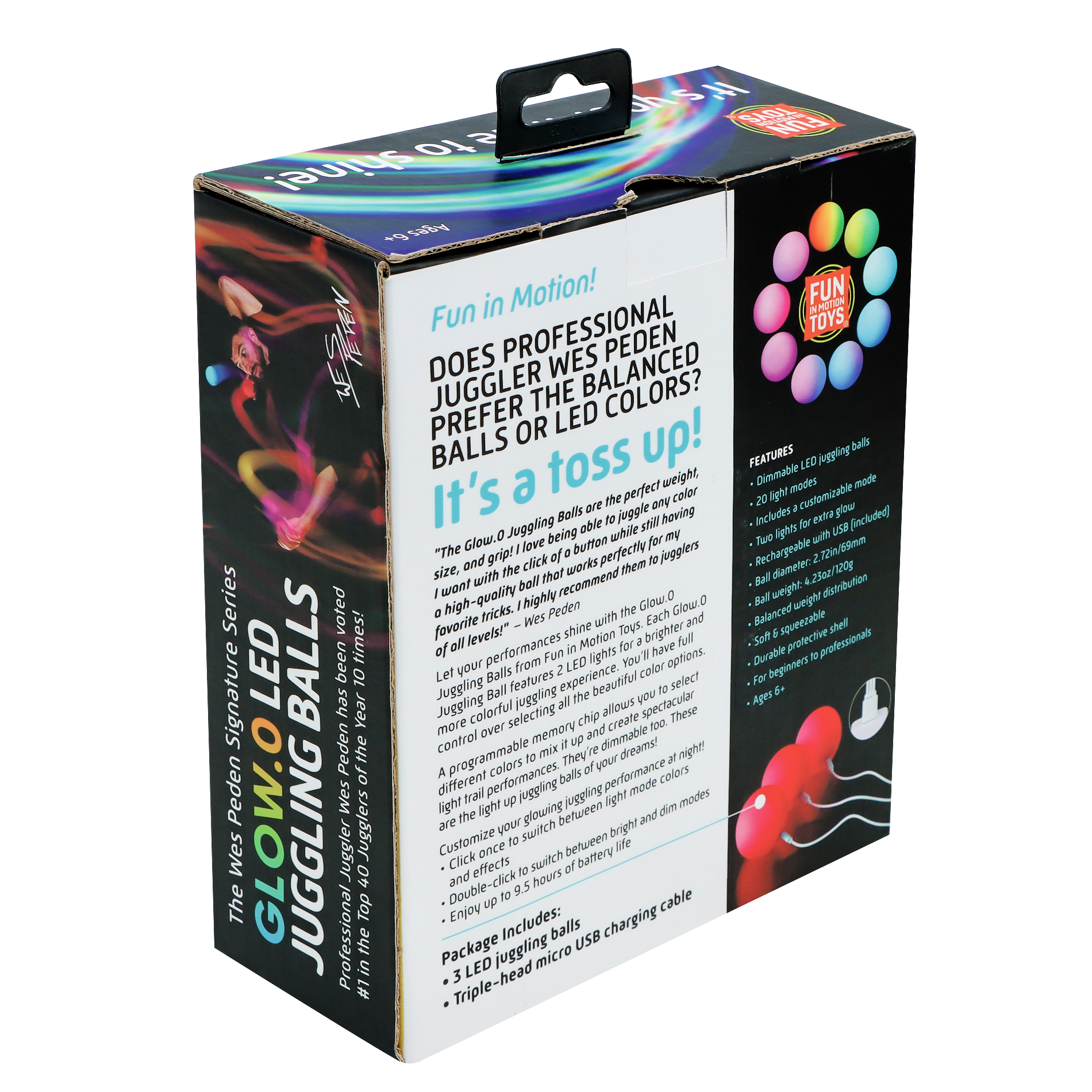 Glow.0 LED Juggling Ball Set, Wes Peden, photo 2 of 5