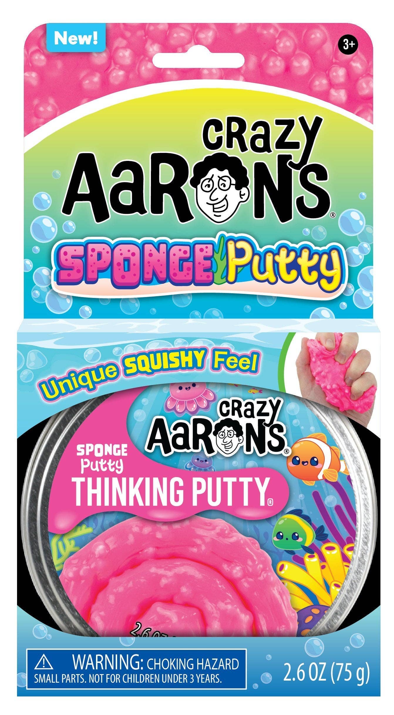 Sponge Putty - Full Size 4" Thinking Putty Tin, photo 1 of 3
