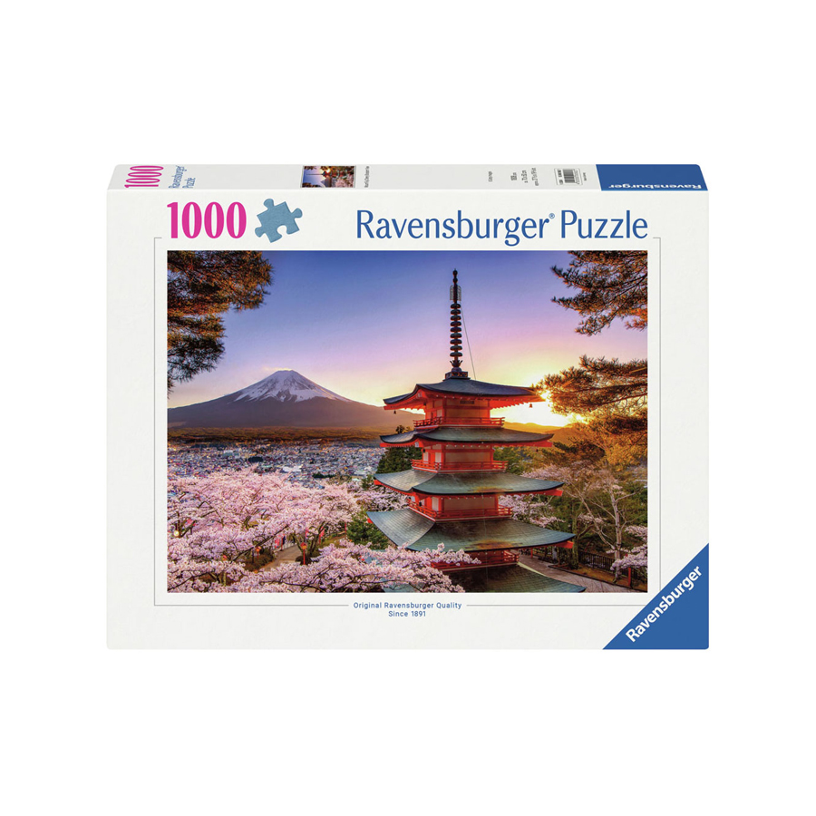 Ravensburger Mount Fuji Cherry Blossom View 1000 Piece Puzzle