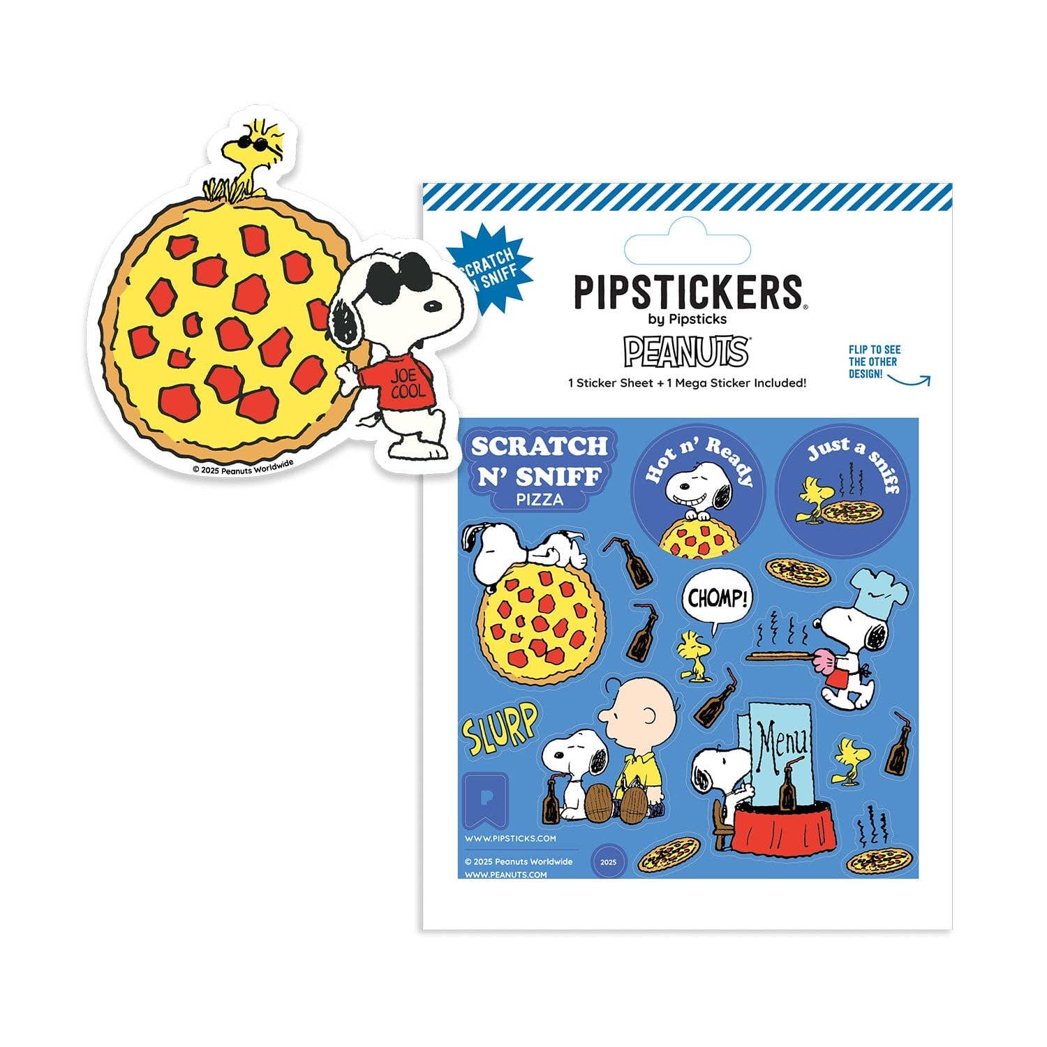 Pipstickers Peanuts Hot Pizza Scratch 'n Sniff, photo 2 of 4