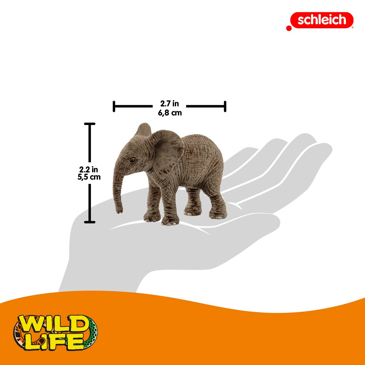 African Elephant Calf Safari Animal Toy, photo 2 of 2