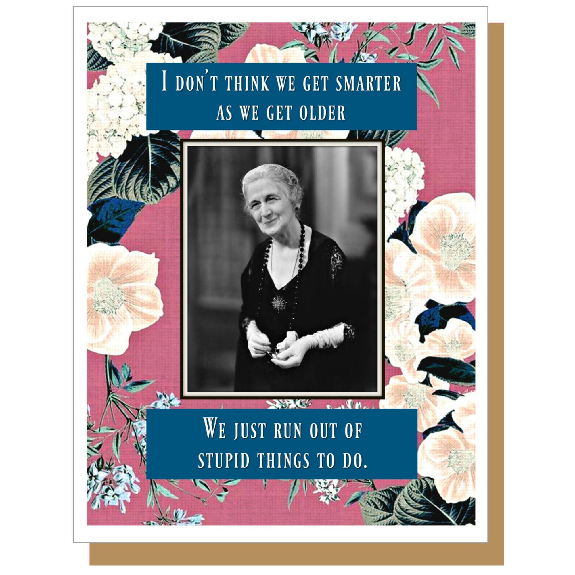 Umlaut Brooklyn Smarter / Older Birthday Greeting Card, photo 1 of 3