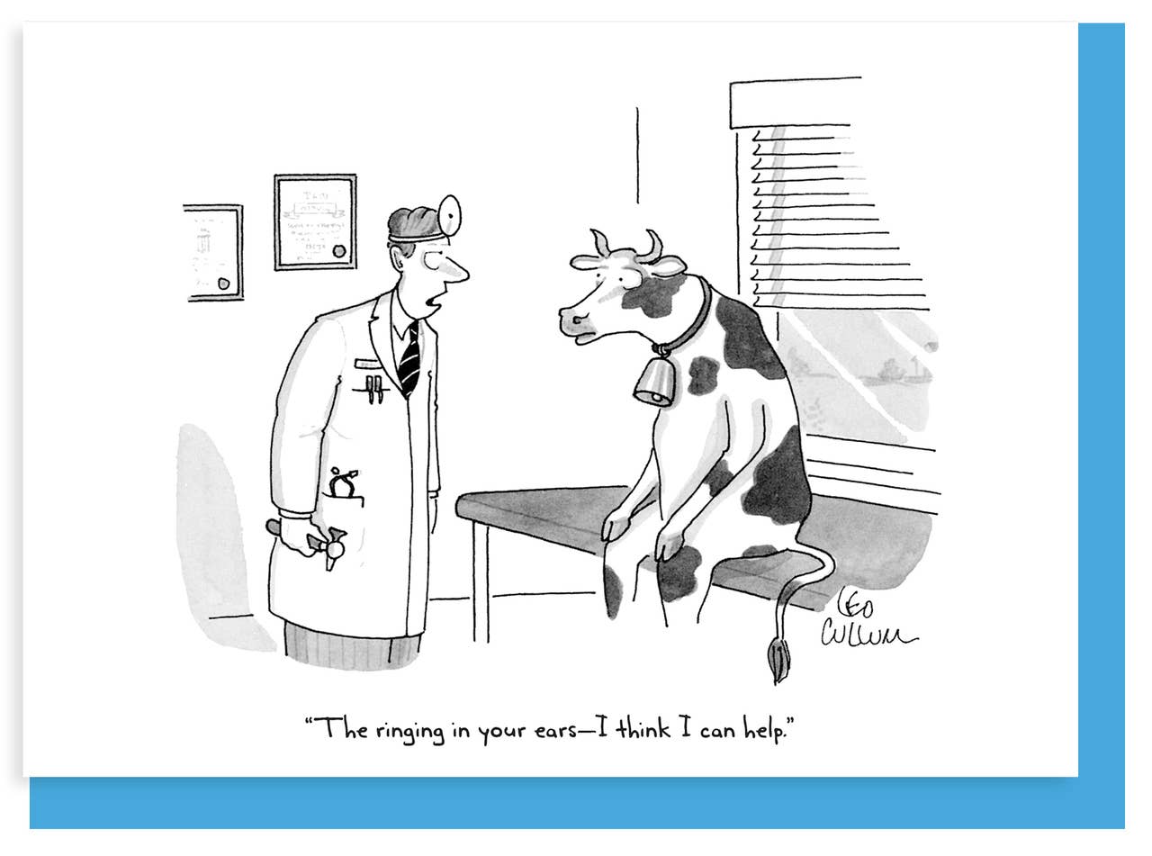 Ringing In Your Ears - Cartoon Greeting Card
