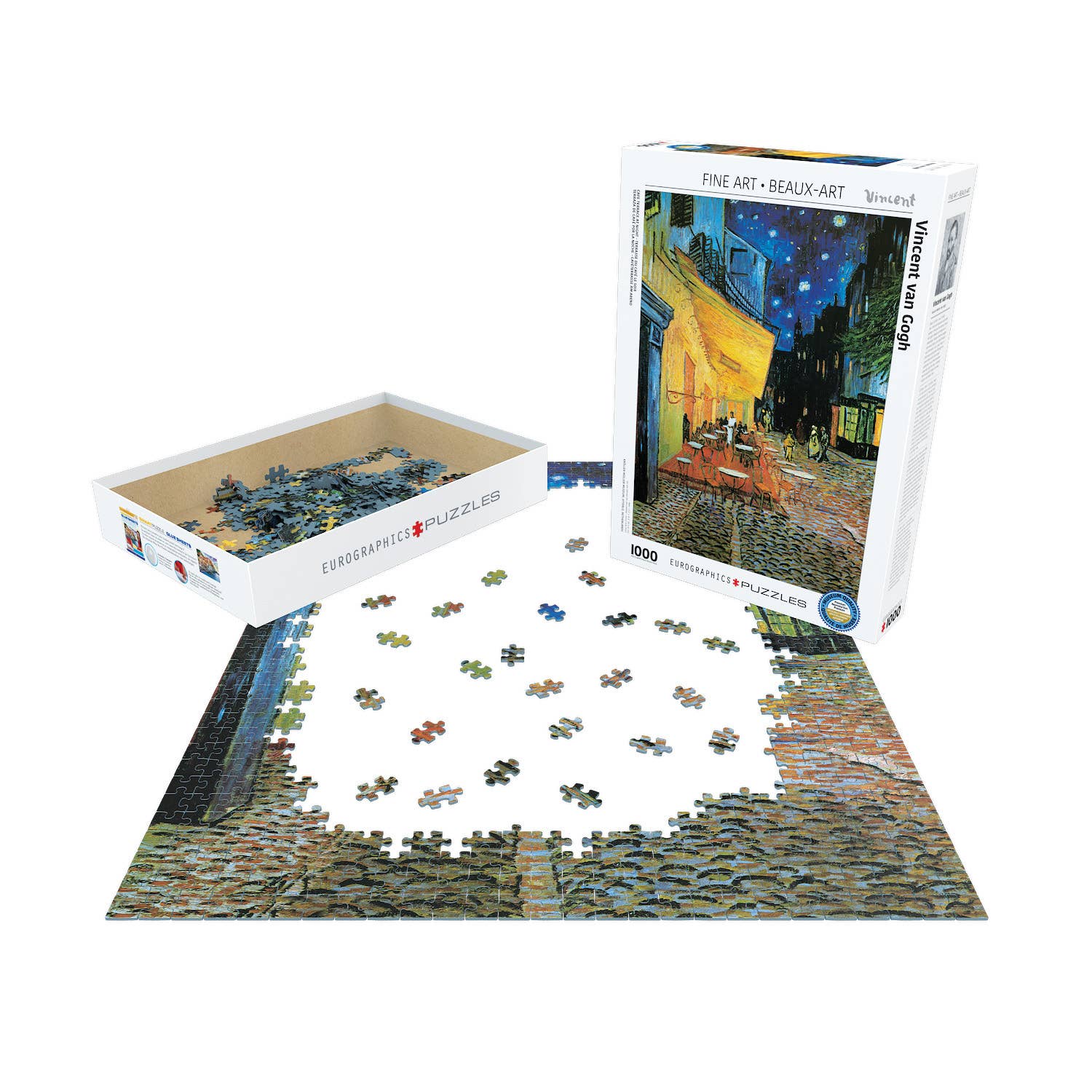 Vincent van Gogh - Cafe Terrace at Night 1000pc Puzzle, photo 3 of 5