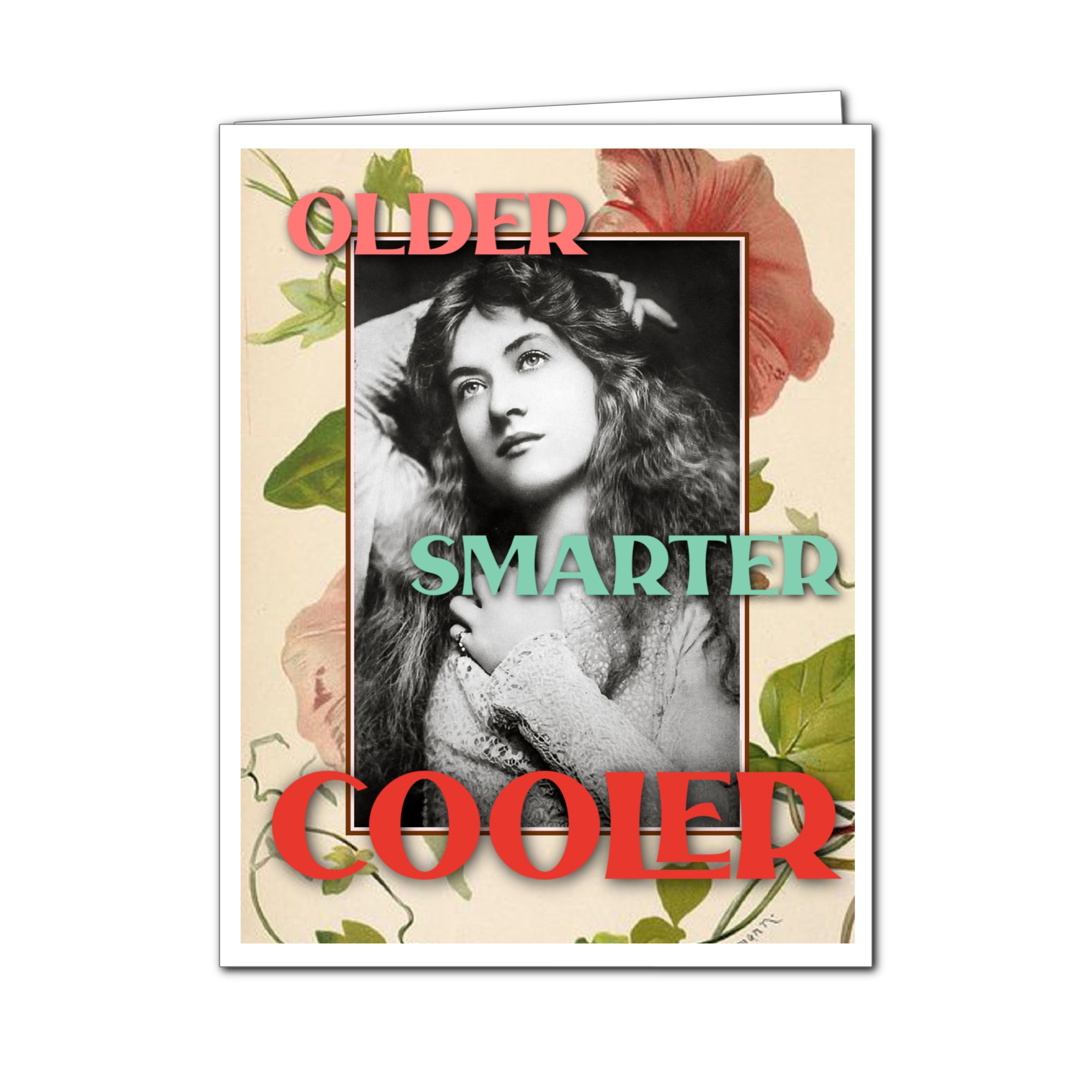 Umlaut Brooklyn Older, Smarter, Cooler- Birthday Greeting Card, photo 2 of 3