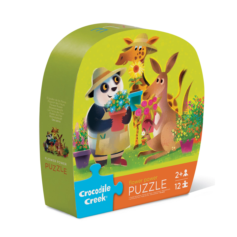 Crocodile Creek 12pc Mini Puzzle - Flower Power