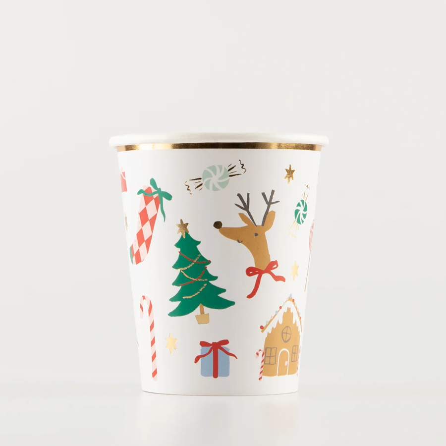 Meri Meri Jolly Christmas Cups, photo 1 of 2