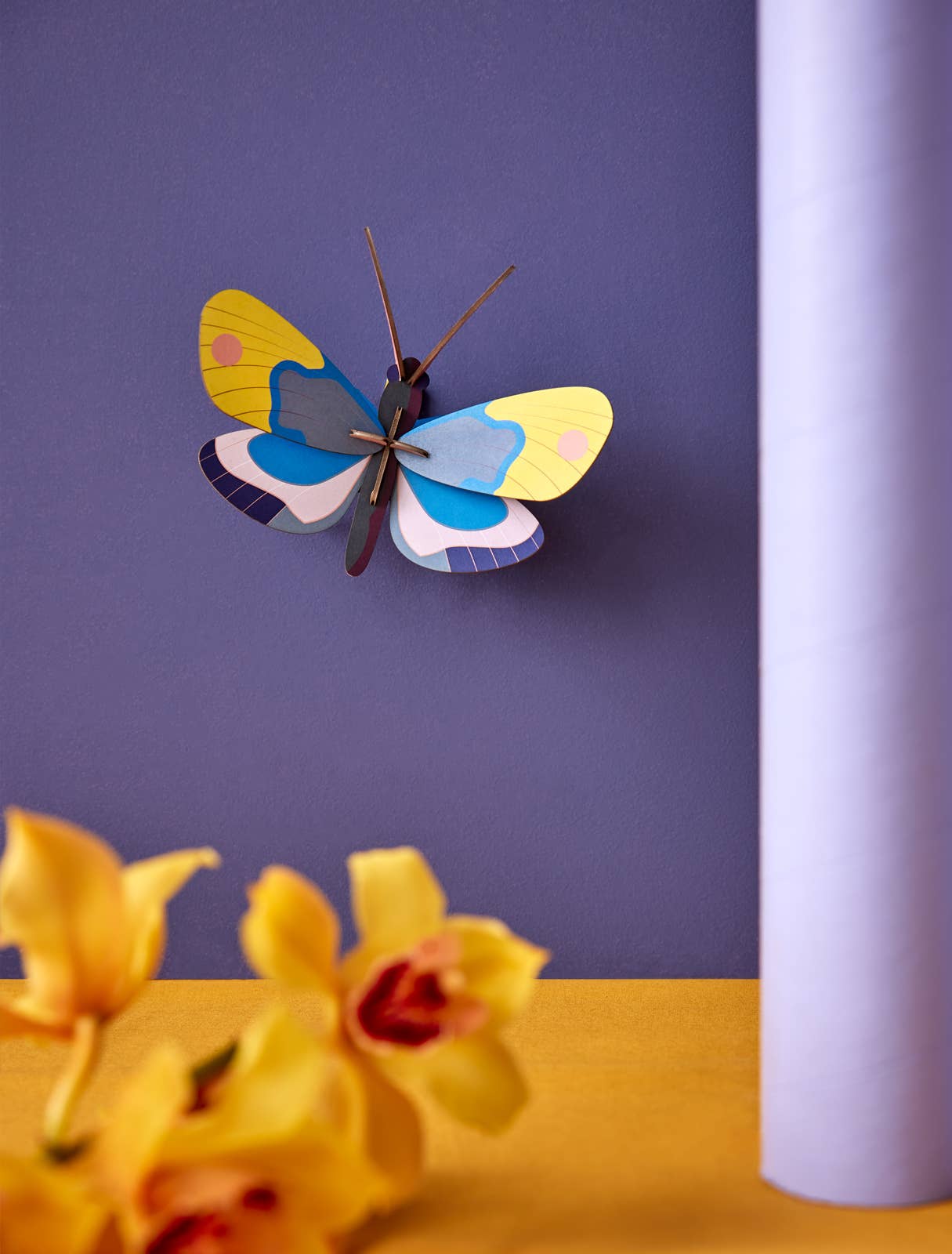 3D Wall Art - Butterfly - Yellow Monarch Butterfly, photo 2 of 4