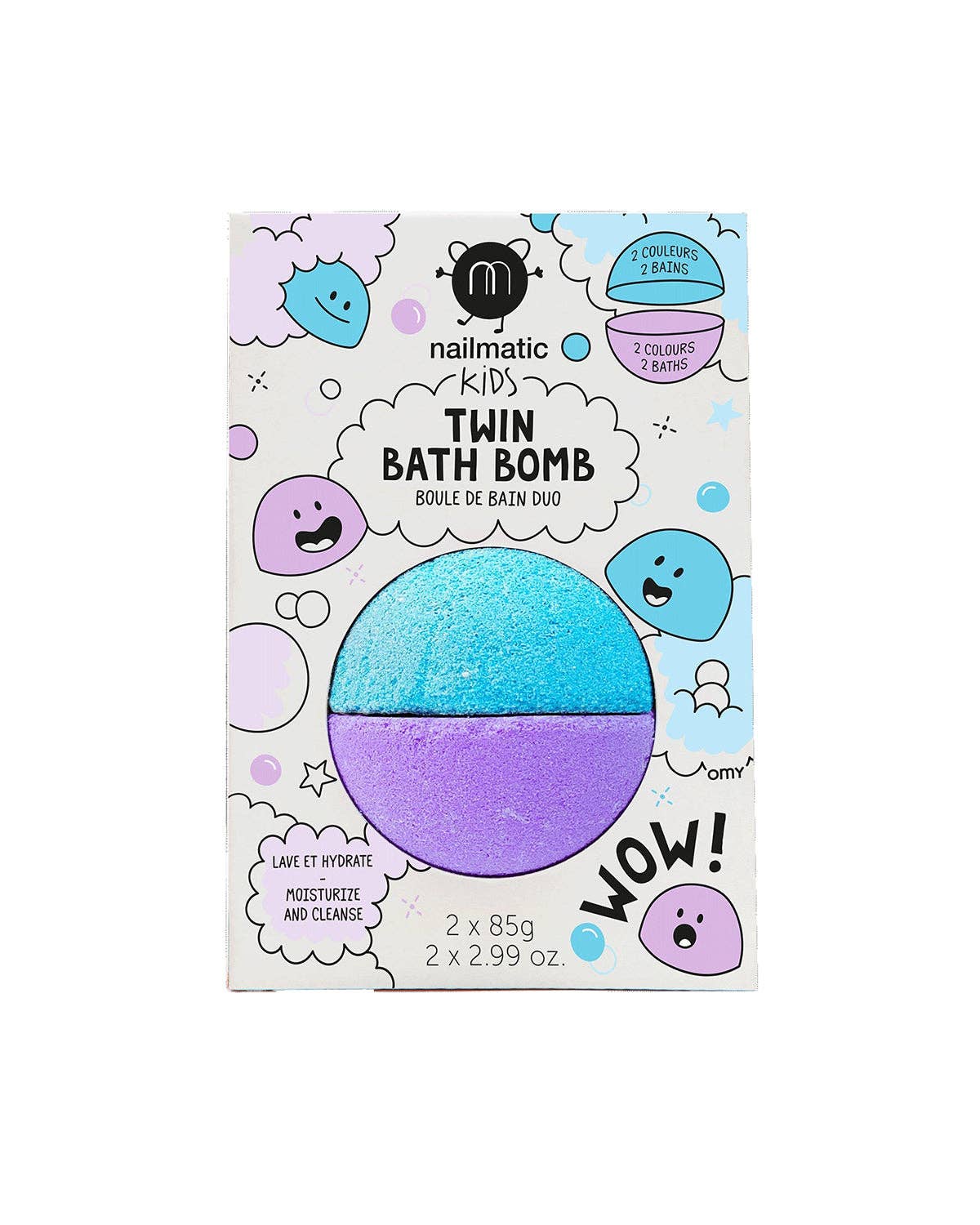 Bath Bomb for Kids DUOS Blue and Violet, photo 1 of 3