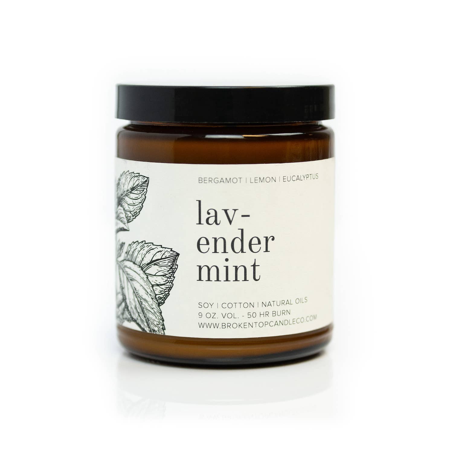 Lavender Mint 9oz Soy Candle, photo 1 of 6