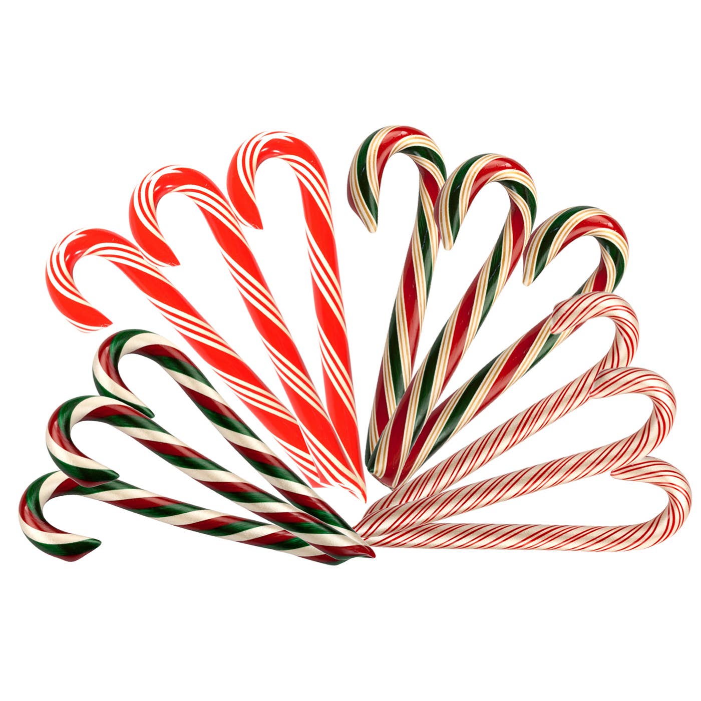 Hand-Spun Jumbo Candy Cane - Peppermint - 1.75 oz, photo 4 of 5