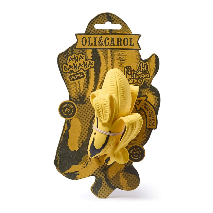 Oli&Carol Baby Teether - Ana Banana Pop Art Edition