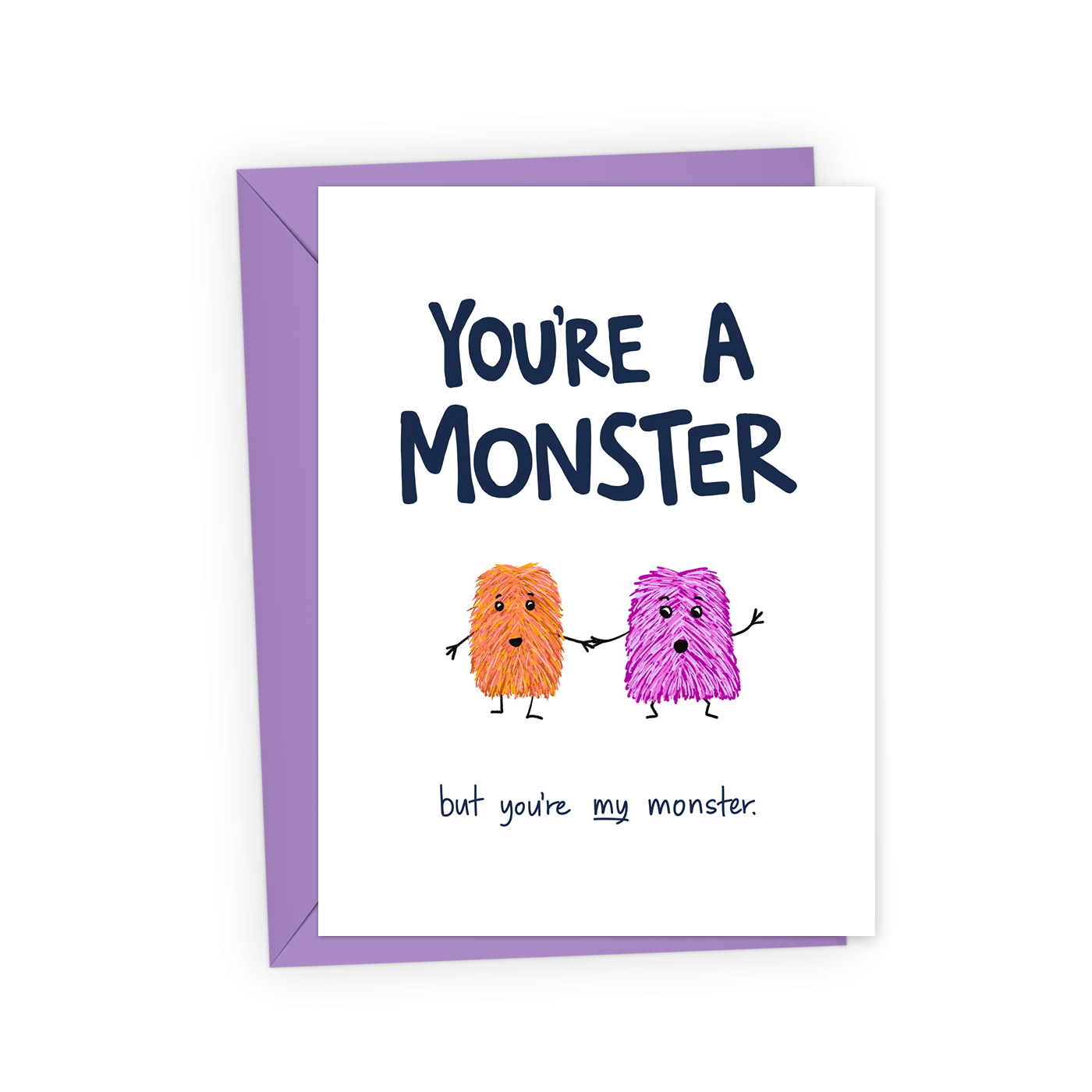 You're a Monster Friendship Card | A2, photo 1 of 2