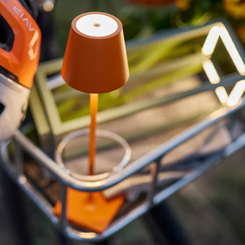 Poldina Micro Pro Orange Cordless Lamp Zafferano America, photo 2 of 2