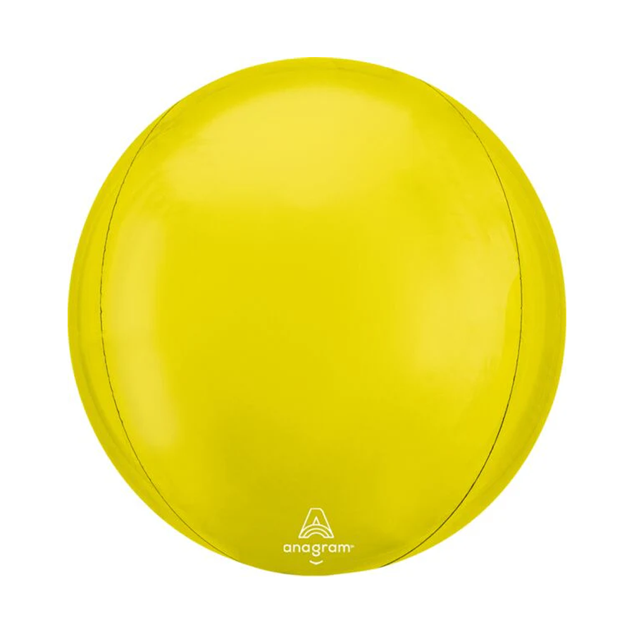 16in Vibrant Yellow Orbz Balloon