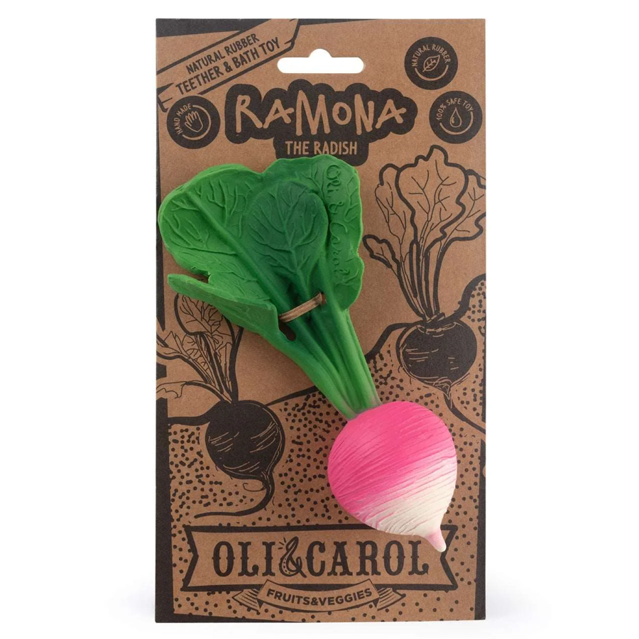 Oli&Carol Fruits & Veggies Baby Teethers - Ramona the Radish