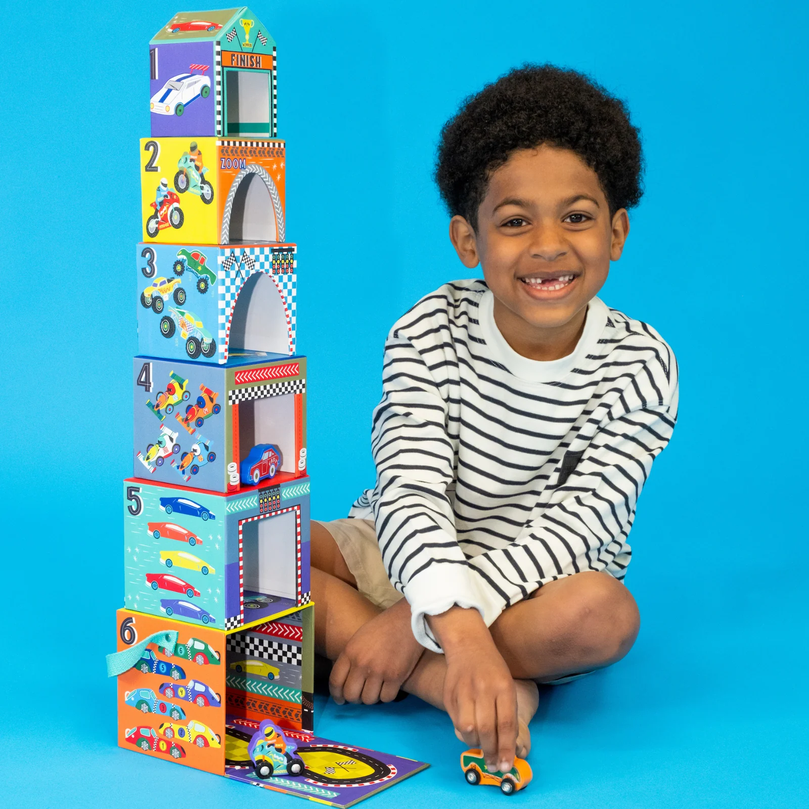 Stacking Cube Cars Floss & Rock, photo 3 of 3
