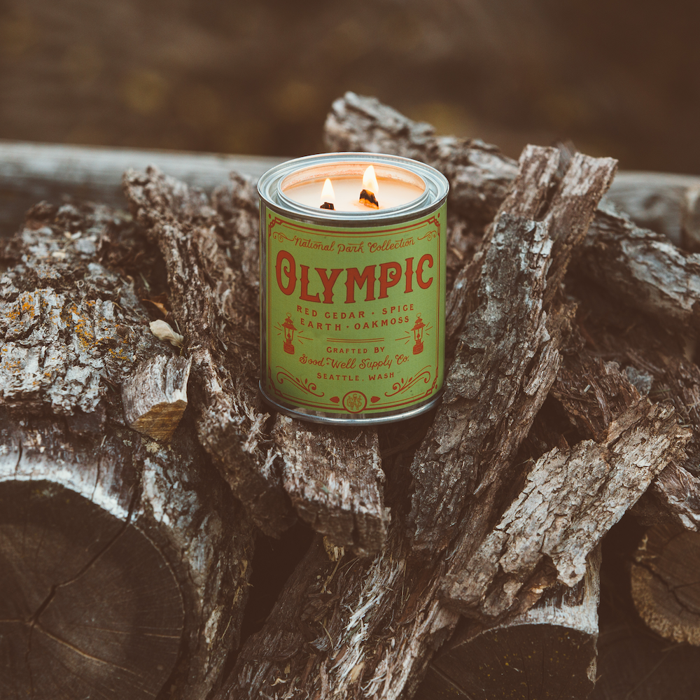 Olympic National Park Candle: 1/2 Pint, Cotton Wick, photo 3 of 4