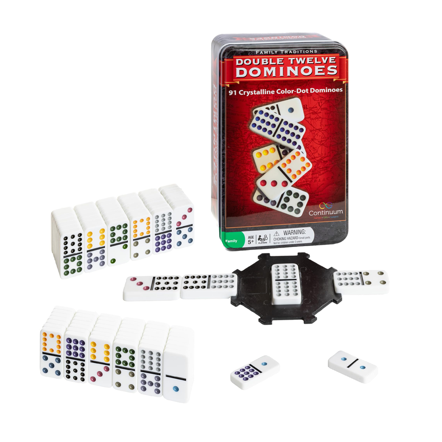 Family Traditions Double 12 Dominoes