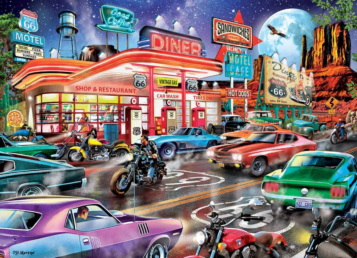 Route 66 Diner 1000pc Puzzle, photo 2 of 3