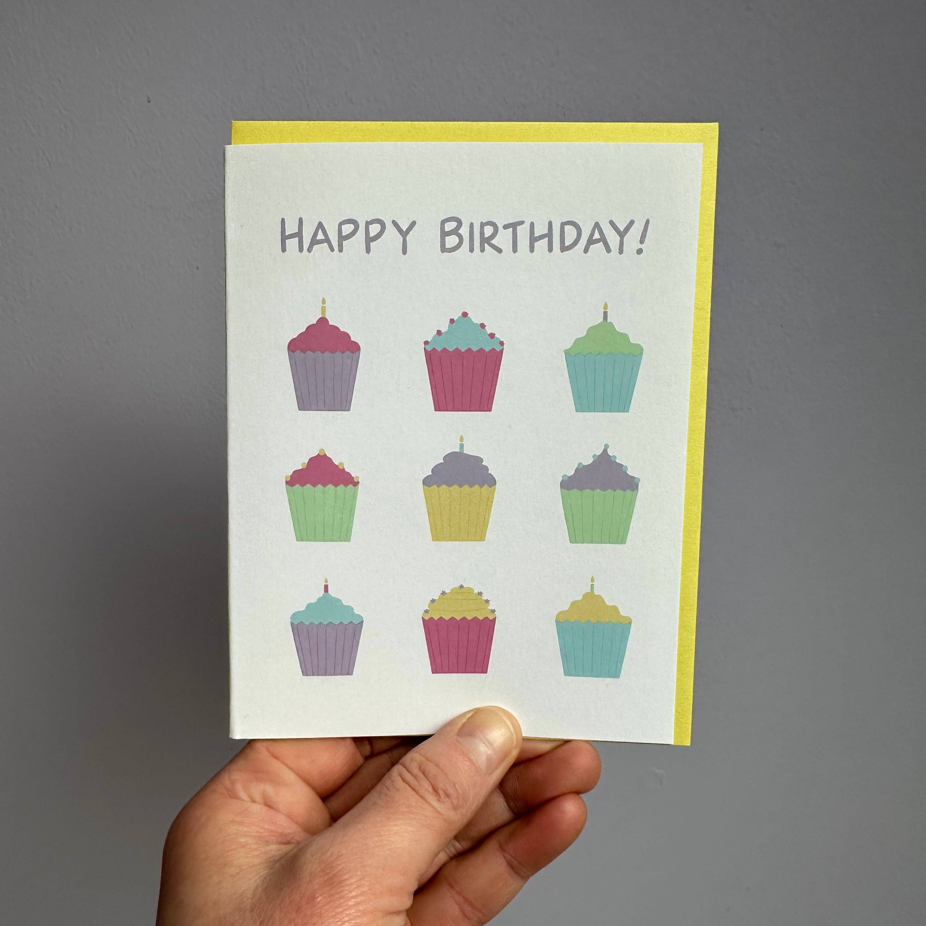 Pastel Cupcakes Birthday Card | A2, photo 2 of 2