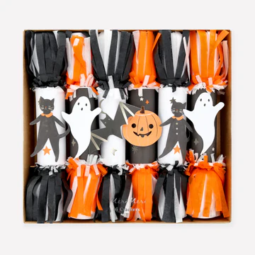 Meri Meri Halloween Fringe Ribbon Crackers